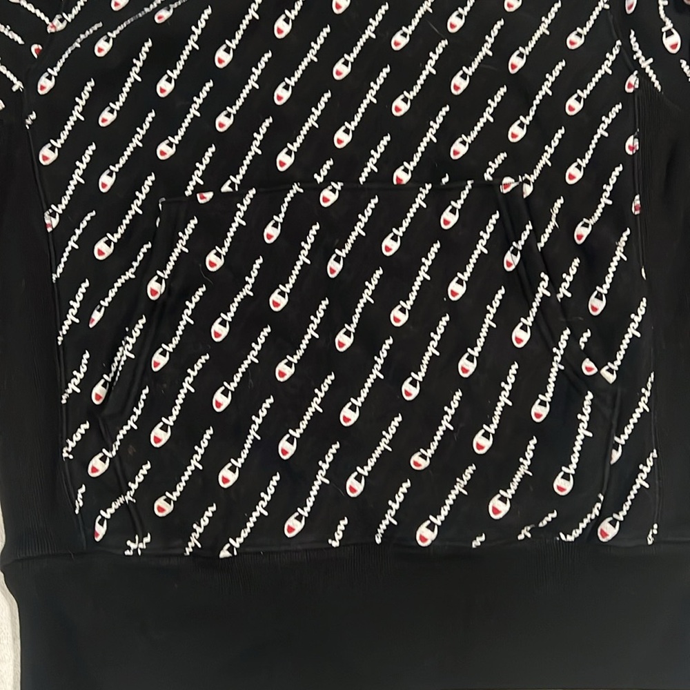 Champion heavy black hooded sweatshirt - Picture 3 of 4